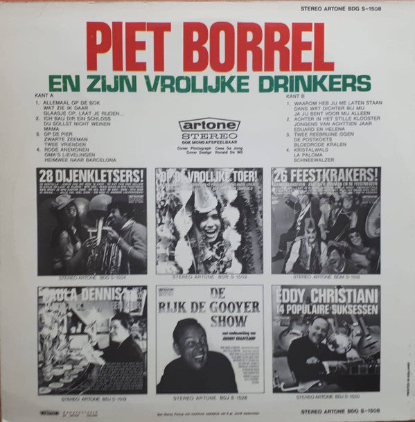 Piet Borrel En Zijn Vrolijke Drinkers : 24 Successen (LP)