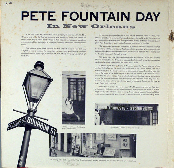 Pete Fountain : Pete Fountain Day (LP, Album, Mono, Gat)