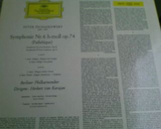 Pyotr Ilyich Tchaikovsky - Berliner Philharmoniker · Herbert von Karajan : Symphonie Nr.6 H-moll »Pathétique« (LP, RE, RP)