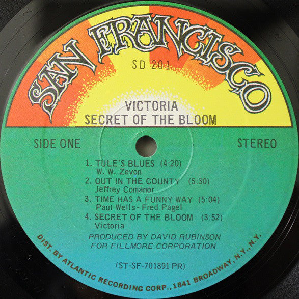 Victoria* : Secret Of The Bloom (LP, Album, Mon)