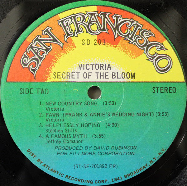 Victoria* : Secret Of The Bloom (LP, Album, Mon)