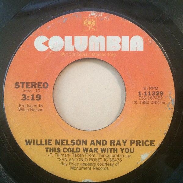 Willie Nelson And Ray Price : Faded Love (7", Single, Styrene, Ter)