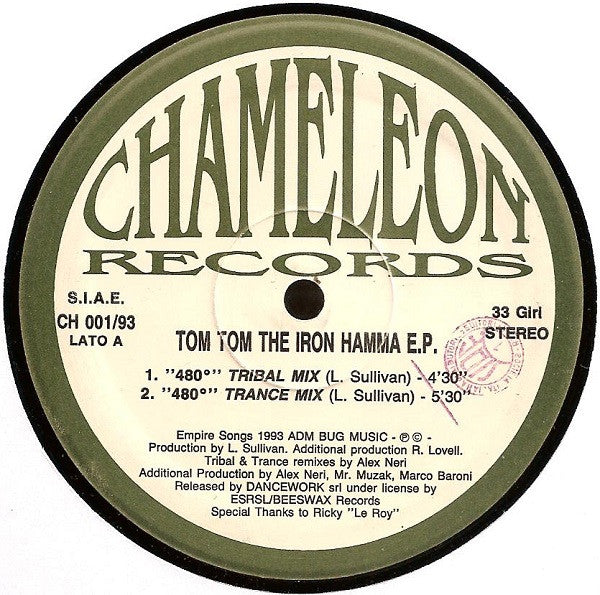 Tom Tom (6) : The Iron Hamma E.P. (12", EP)