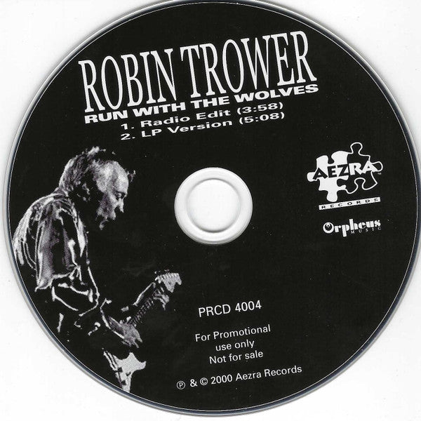Robin Trower : Run With The Wolves (CD, Single, Promo)