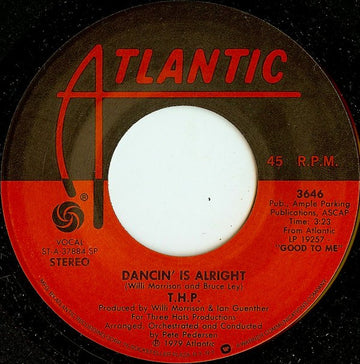 THP Orchestra : Dancin' Is Alright / Two Hearts, One Love (7")