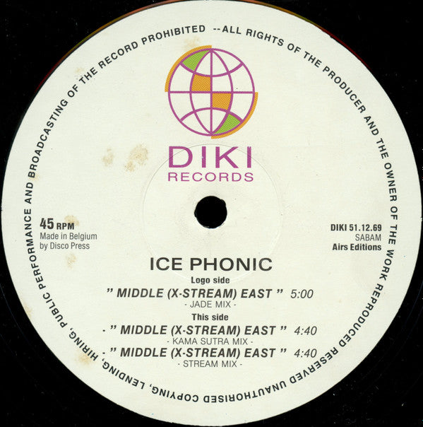 Ice Phonic : Middle (X-Stream) East (12")
