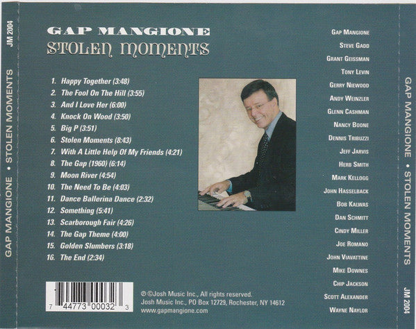 Gap Mangione : Stolen Moments (CD)