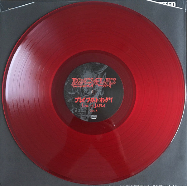 Lock Up (2) : プレイ・ファスト・オア・ダイ (Play Fast Or Die) - Live In Japan (LP, Album, RE, Red + 7", Whi + Ltd, RE)