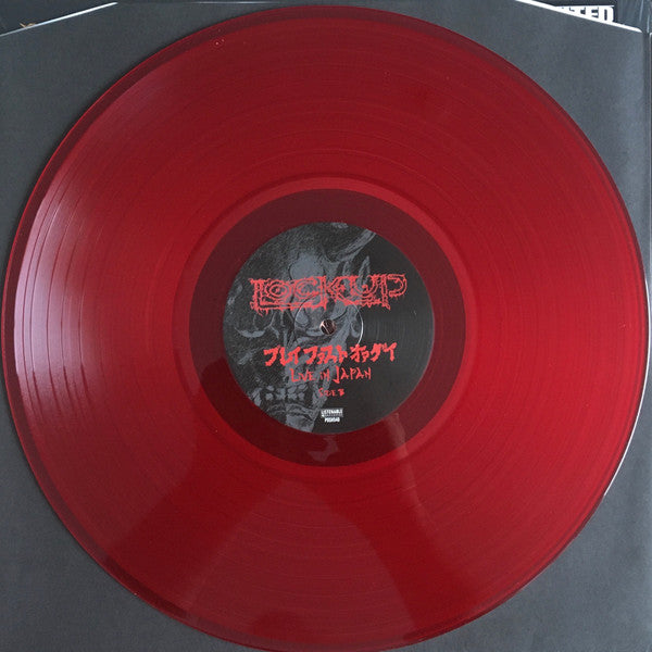 Lock Up (2) : プレイ・ファスト・オア・ダイ (Play Fast Or Die) - Live In Japan (LP, Album, RE, Red + 7", Whi + Ltd, RE)