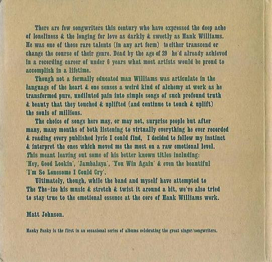 The The : Hanky Panky (CD, Promo, Smplr)