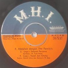 F. Abdullah Dengan Orkes Family Combo : Hasrat Chinta (7", EP)