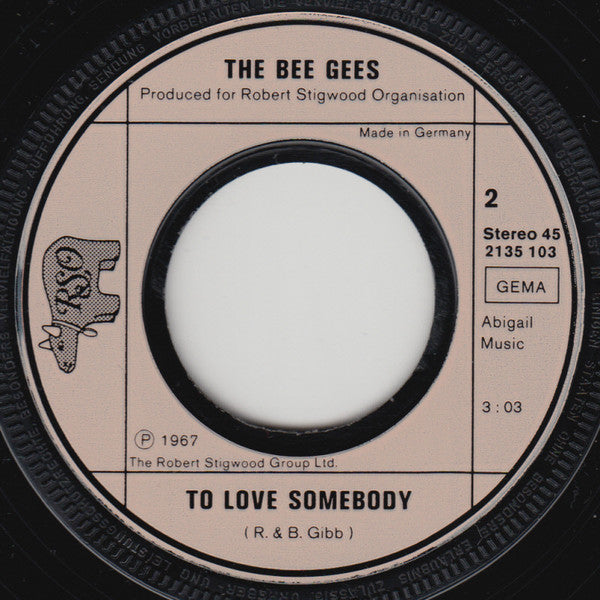Bee Gees : New York Mining Desaster 1941 / To Love Somebody (7", Single, RE)