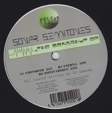 Sonar Semitones : The Sonarhut EP (12")