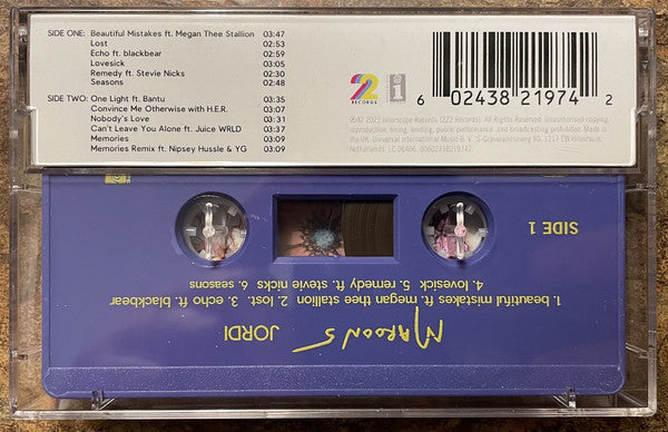 Maroon 5 : Jordi (Cass, Album, Lav)