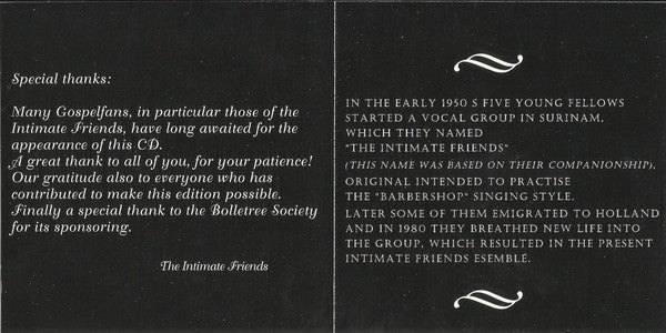 The Intimate Friends : Bouquet Of Gospels (CD, Album)