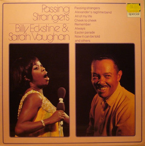 Billy Eckstine & Sarah Vaughan : Passing Strangers (LP, Album, RE)