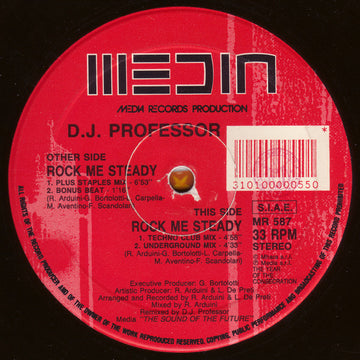 DJ Professor : Rock Me Steady (12", Red)