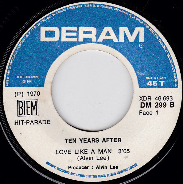 Ten Years After : Love Like A Man (7", Single)