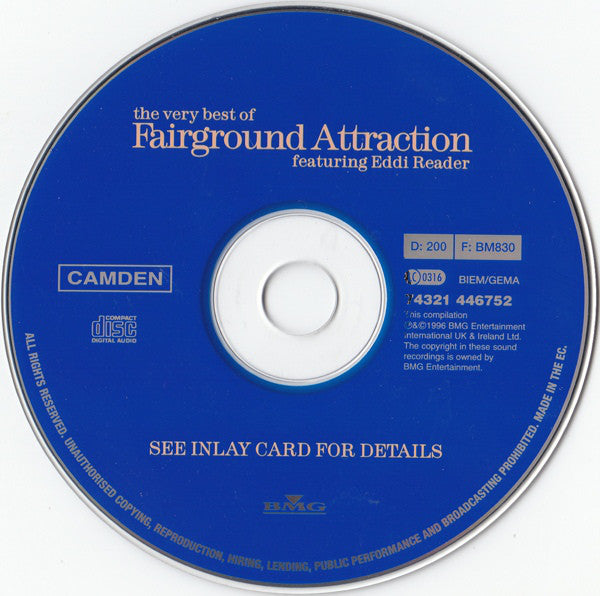 Fairground Attraction featuring Eddi Reader : The Very Best Of Fairground Attraction (CD, Comp)