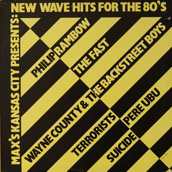 Various : Max's Kansas City Presents: New Wave Hits For The 80's (LP, Comp)