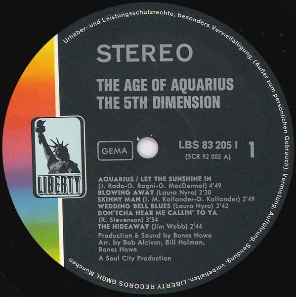 The Fifth Dimension : The Age Of Aquarius (LP, Album, Gat)