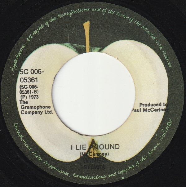 Wings (2) : Live And Let Die (7", Single)