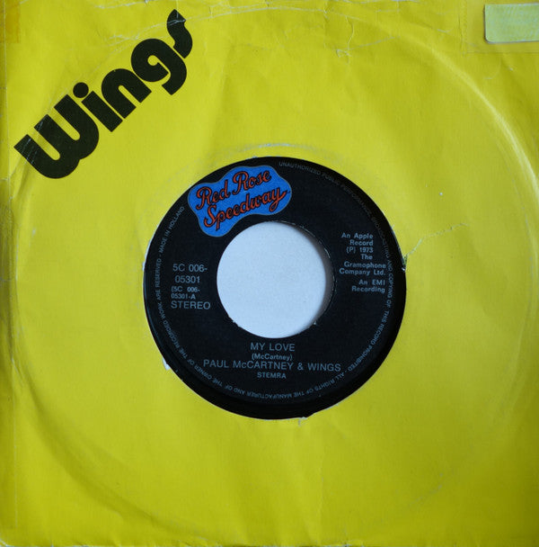 Wings (2) : My Love (7", Single)