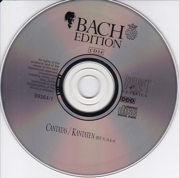 Johann Sebastian Bach : Cantatas Vol. II / Kantaten Vol. II (5xCD, Album + Box)