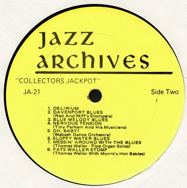Various : Collectors' Jackpot (LP, Comp, Mono)
