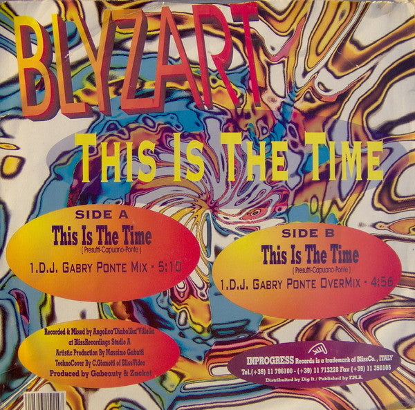 Blyzart : This Is The Time (12")