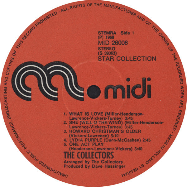 The Collectors (4) : The Collectors (LP, Album, RE)