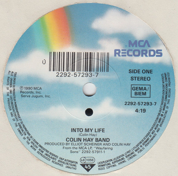 Colin Hay Band : Into My Life (7", Single)