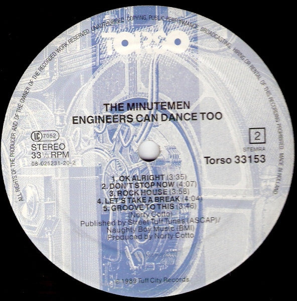 The Minutemen : Engineers Can Dance Too (LP, Album)