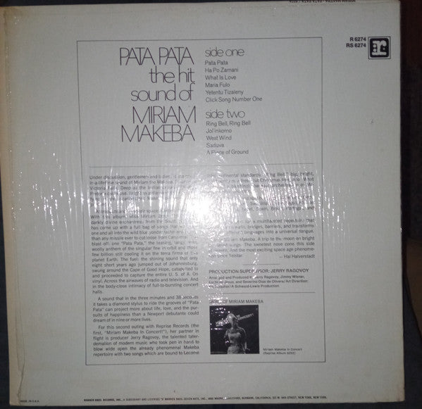 Miriam Makeba : Pata Pata (LP, Album, RE, Pit)