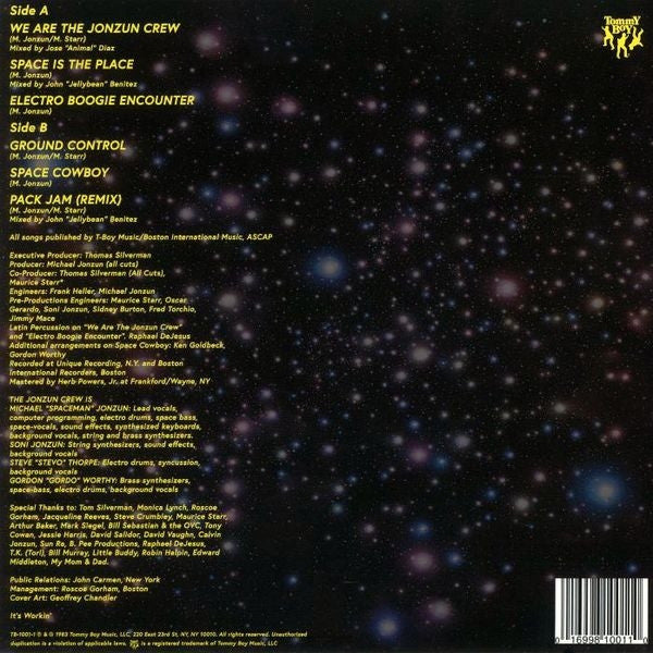 Jonzun Crew* : Lost In Space (LP, Album, Yel)