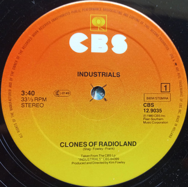 Industrials : Clones Of Radioland (12")
