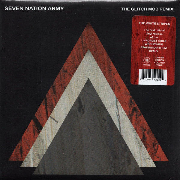 The White Stripes, The Glitch Mob : Seven Nation Army (The Glitch Mob Remix) (7", S/Sided, Single, Etch, Ltd, Red)