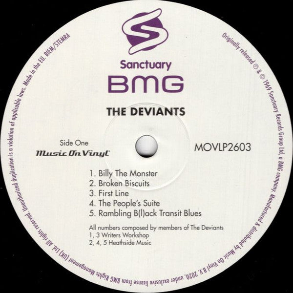 The Deviants (2) : The Deviants (LP, Album, RE)