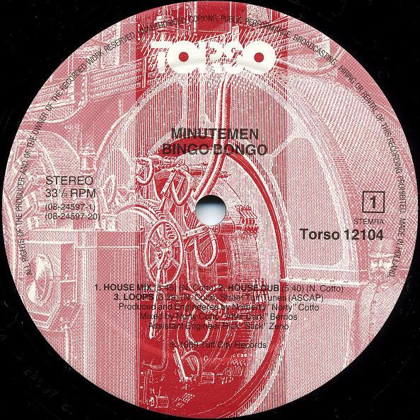 The Minutemen Featuring Norty Cotto : Bingo Bongo (12")