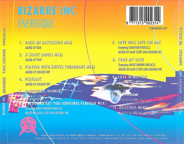 Bizarre Inc : Energique (CD, Album)