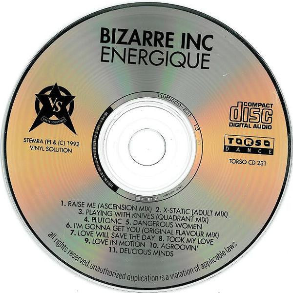 Bizarre Inc : Energique (CD, Album)