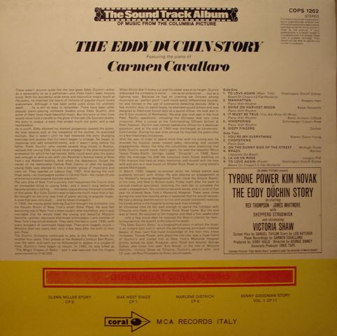 Carmen Cavallaro : The Eddy Duchin Story (LP, Album)