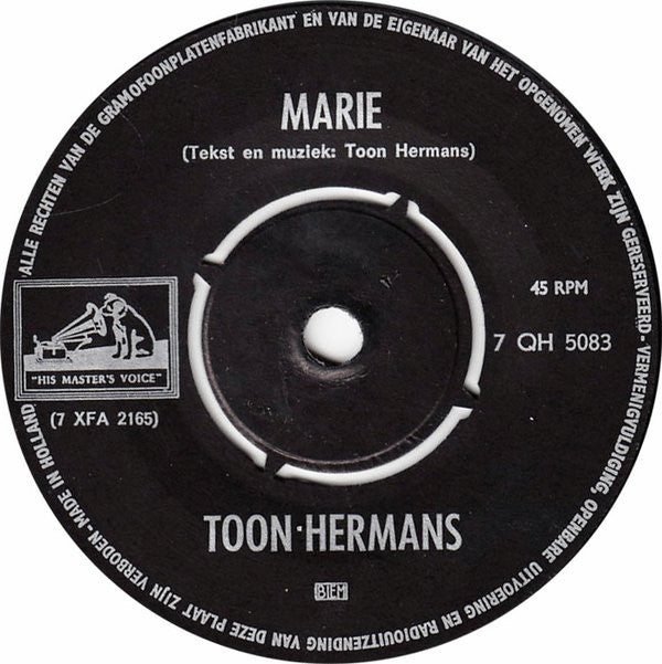 Toon Hermans : Marie (7", Single, 4-P)