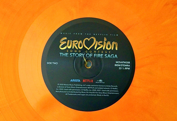 Various : Eurovision Song Contest: The Story Of Fire Saga (Music From The Netflix Film) (LP, Album, Ltd, Num, RP, Ora)