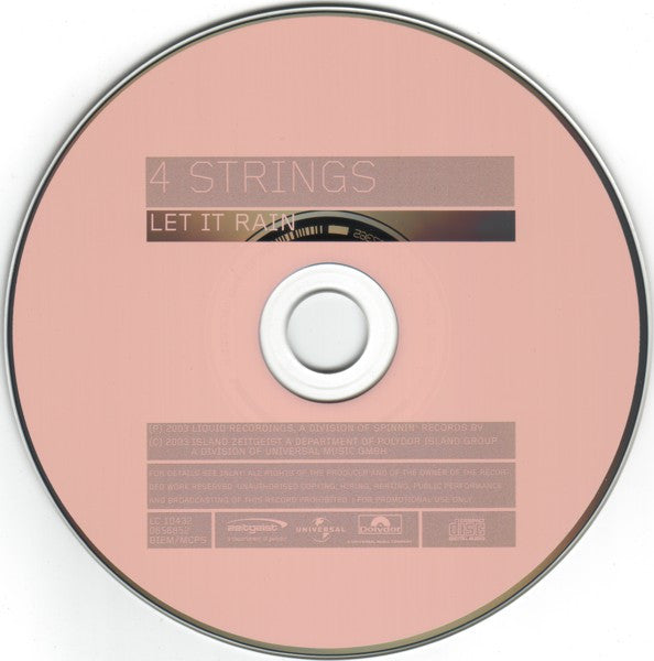 4 Strings : Let It Rain (CD, Maxi, Promo)