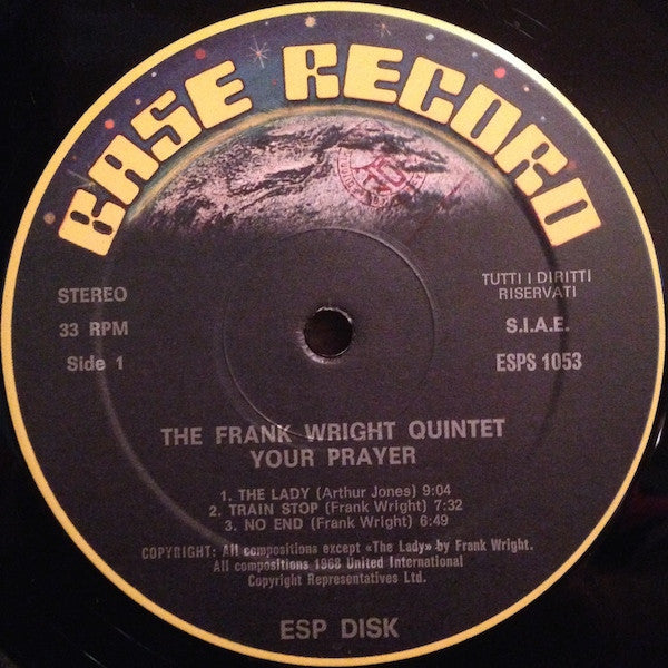 Frank Wright : Your Prayer (LP, Album, RE)