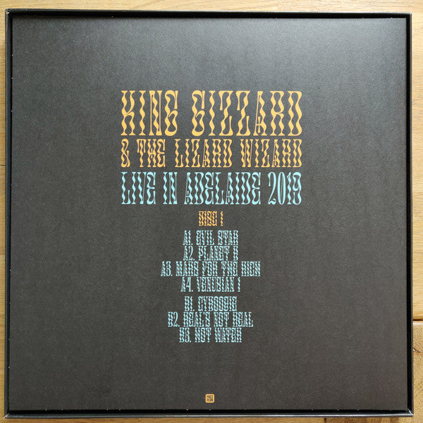 King Gizzard & The Lizard Wizard* : Live In Adelaide 2019 (LP, RM, Cle + LP, RM, Pin + LP, RM, Blu + Box, Ltd)
