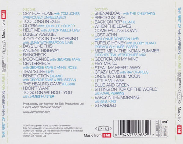 Van Morrison : The Best Of Volume 3 (2xCD, Comp)