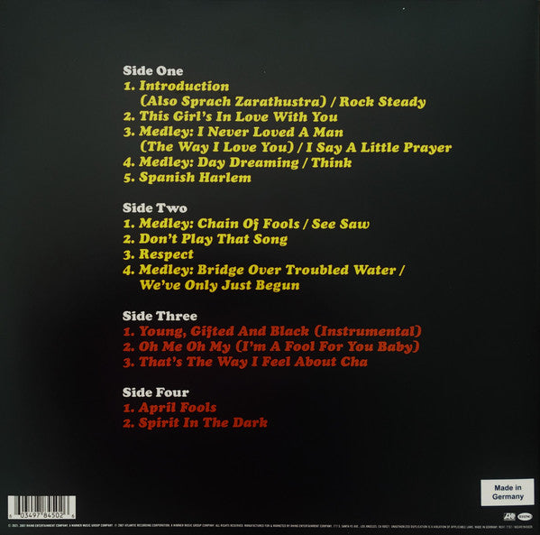 Aretha Franklin : Oh Me Oh My: Aretha Live In Philly, 1972 (LP, Yel + LP, Ora + RSD, Ltd, RE, Gat)