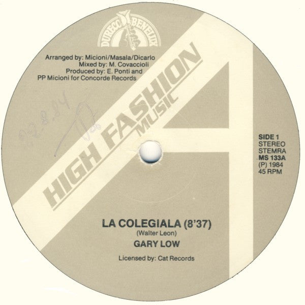 Gary Low : La Colegiala / Equador (12")
